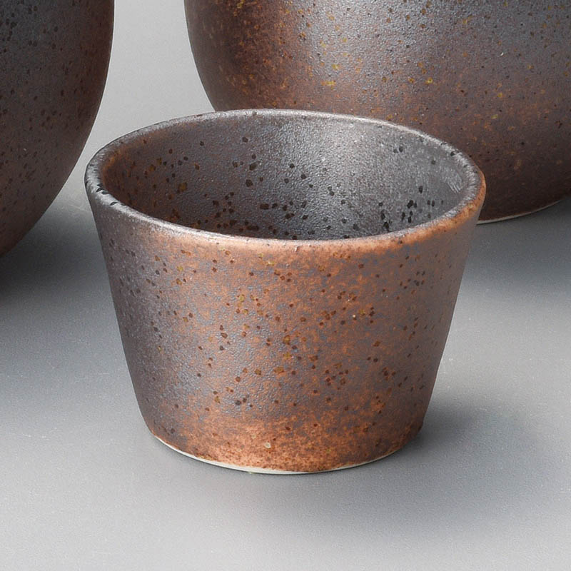 山万 33724-020 黒吹鉄砂小ぐい呑 1個(ご注文単位1個)【直送品】