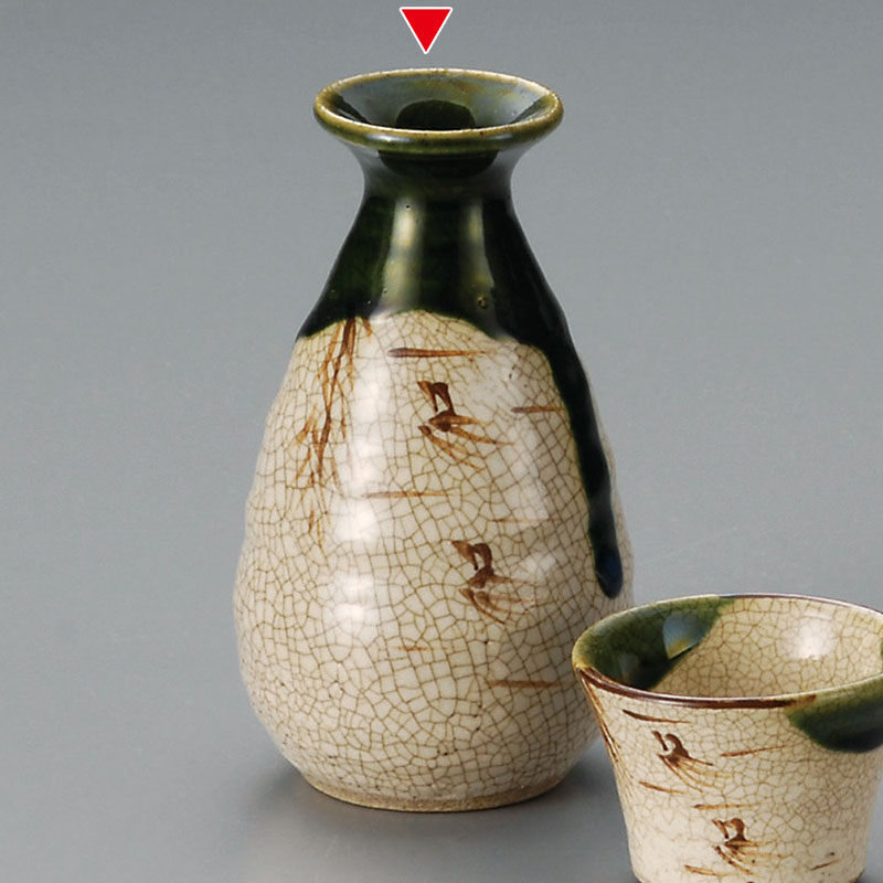 山万 33801-510 織部徳利 1個（ご注文単位1個）【直送品】