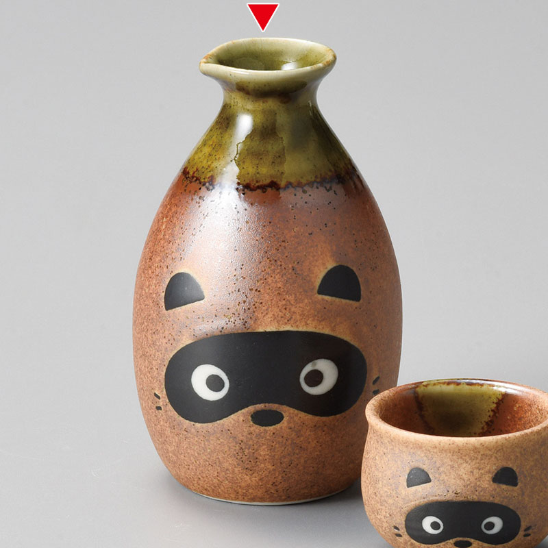 山万 33828-310 信楽たぬき2号徳利 1個（ご注文単位1個）【直送品】