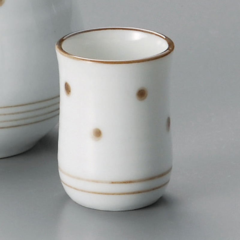 山万 33845-190 茶錆点紋盃 1個（ご注文単位1個）【直送品】