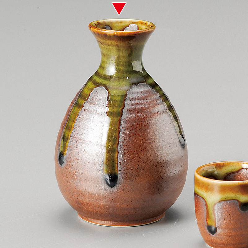 山万 34231-450 伊賀織部流し徳利 大 1個（ご注文単位1個）【直送品】