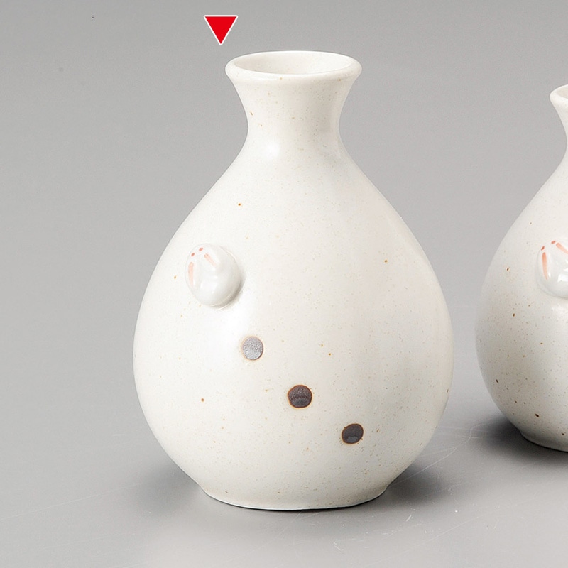 山万 34028-460 うさぎ徳利(白)大 1個（ご注文単位1個）【直送品】