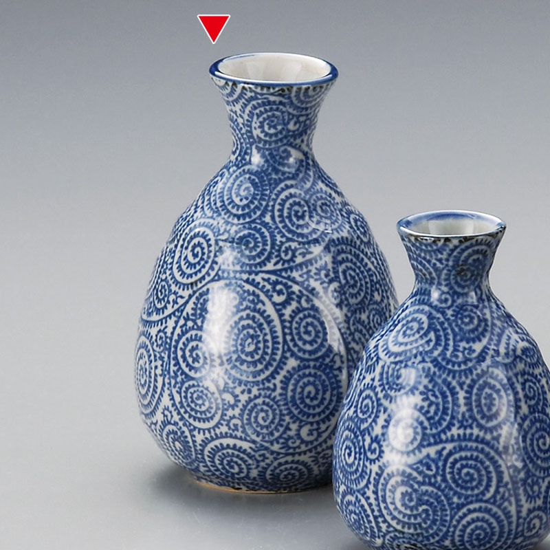 山万 33910-460 古染蛸唐草2号徳利 1個（ご注文単位1個）【直送品】