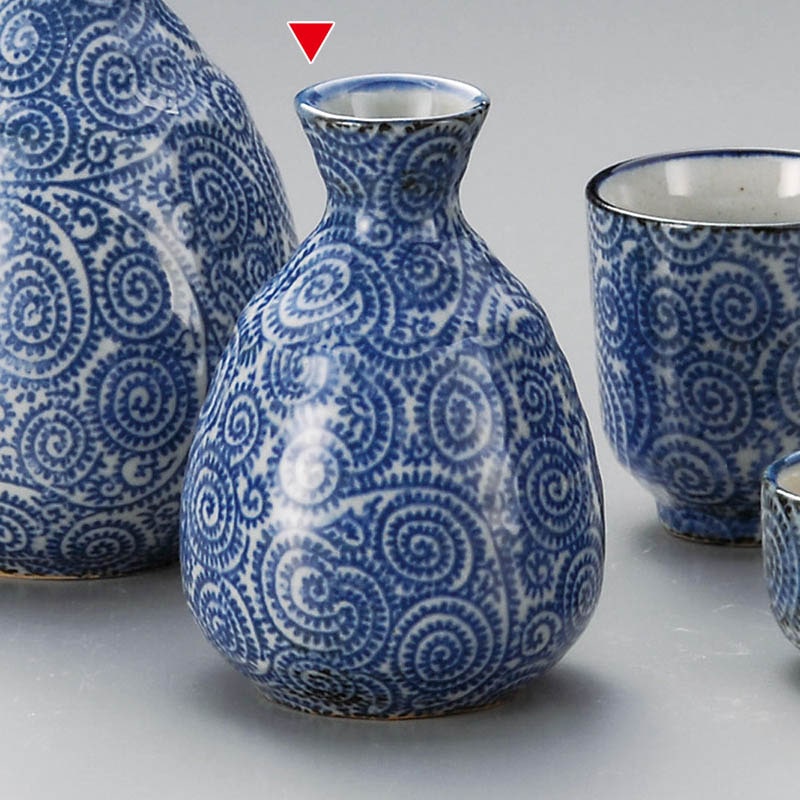 山万 33911-460 古染蛸唐草1号徳利 1個（ご注文単位1個）【直送品】