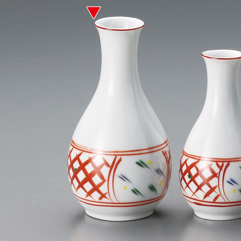 山万 33914-580 赤絵間取徳利(大) 1個（ご注文単位1個）【直送品】