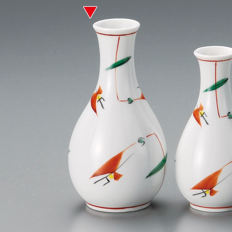 山万 33917-550 赤絵つゆ草徳利(大) 1個（ご注文単位1個）【直送品】