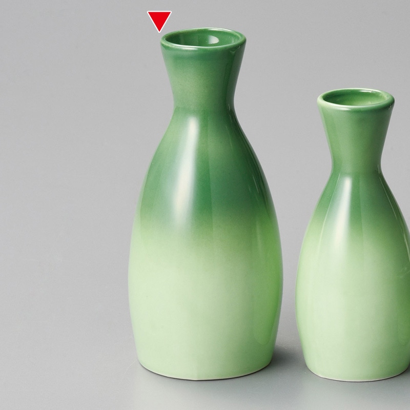 山万 33948-550 緑彩徳利(大) 1個（ご注文単位1個）【直送品】