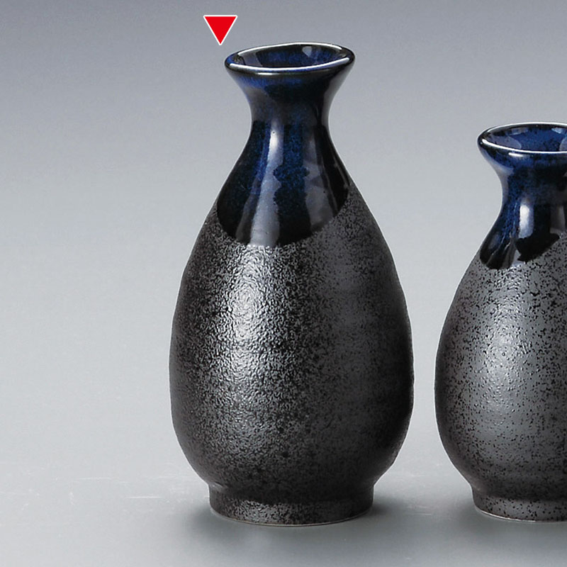 山万 33929-310 黒吹青流大徳利 1個（ご注文単位1個）【直送品】