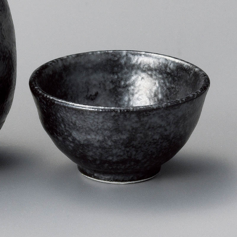 山万 33937-460 銀黒平盃 1個（ご注文単位1個）【直送品】