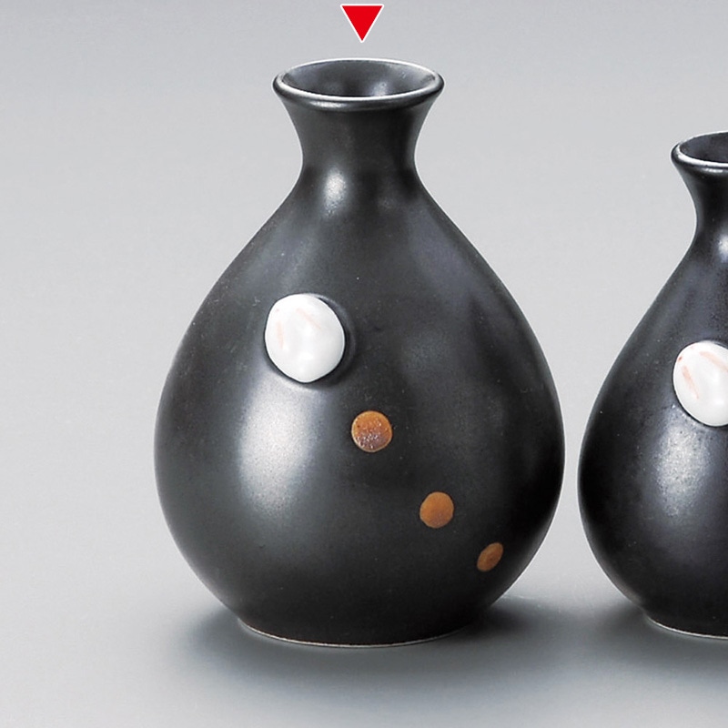 山万 34025-460 うさぎ徳利(黒)大 1個（ご注文単位1個）【直送品】