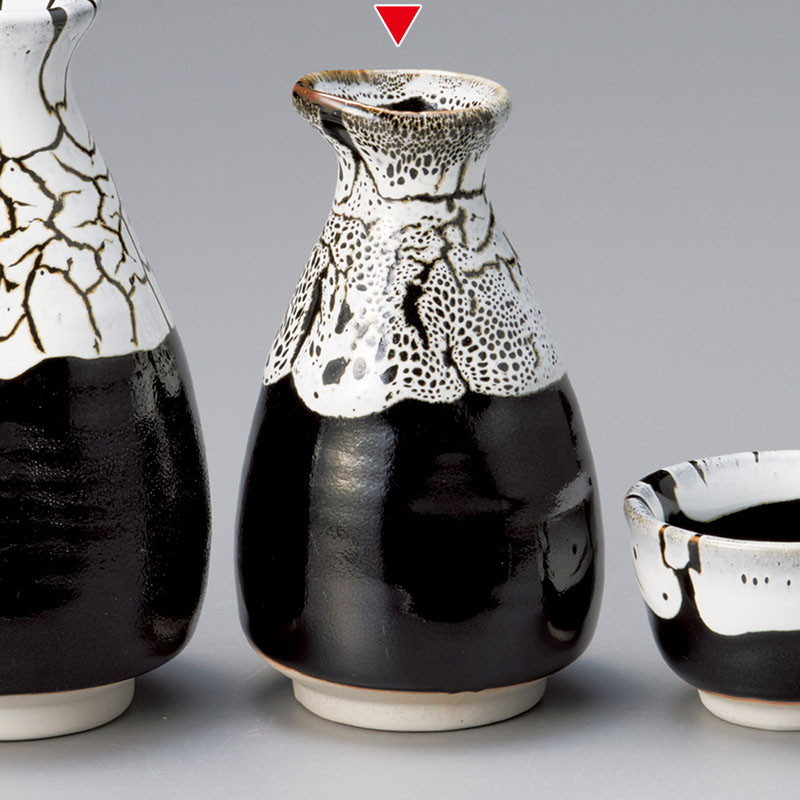 山万 33955-450 天目白流し1合徳利 1個（ご注文単位1個）【直送品】