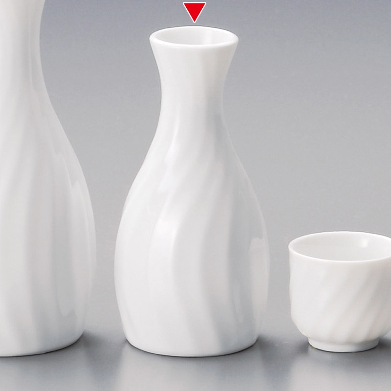 山万 34105-310 白磁シェル小徳利 1個（ご注文単位1個）【直送品】