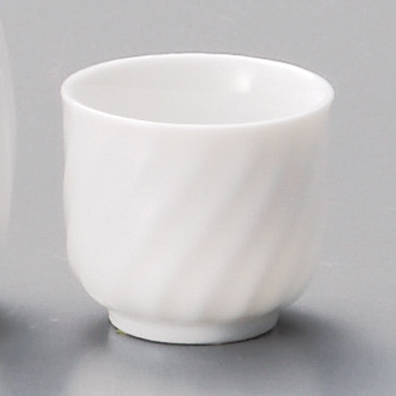 山万 34106-310 白磁シェル盃 1個（ご注文単位1個）【直送品】