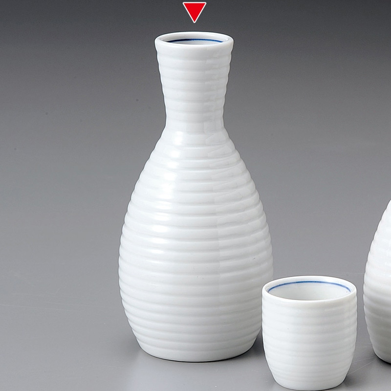 山万 34217-310 白千段大徳利 1個（ご注文単位1個）【直送品】