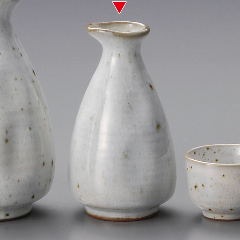 山万 34008-230 粉引青磁小徳利 1個（ご注文単位1個）【直送品】