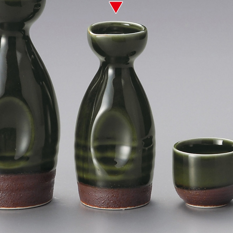 山万 34126-450 腰錆織部小徳利 1個（ご注文単位1個）【直送品】