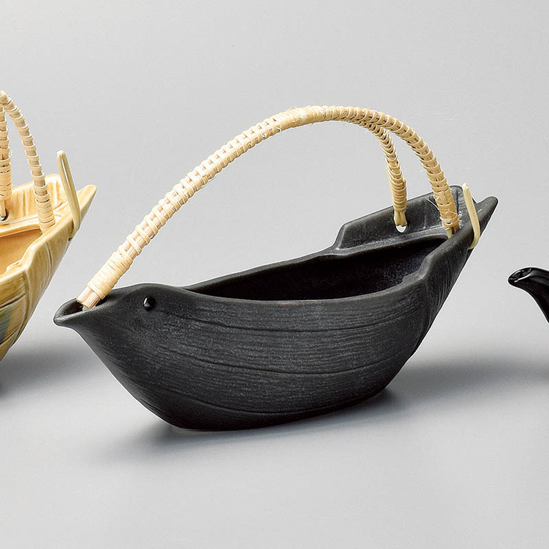 山万 34314-550 黒釉骨酒 1個（ご注文単位1個）【直送品】