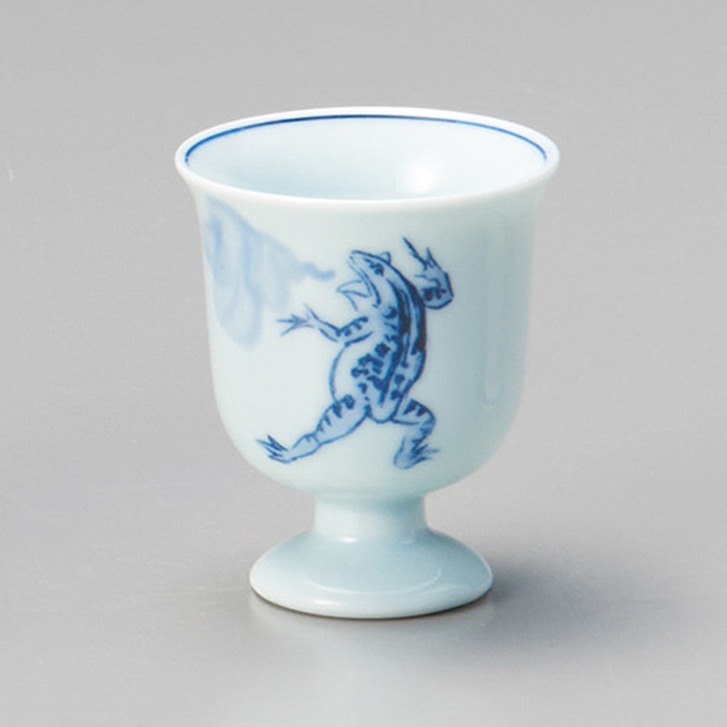 山万 34517-460 鳥獣戯画(相撲の図)高台盃 1個（ご注文単位1個）【直送品】