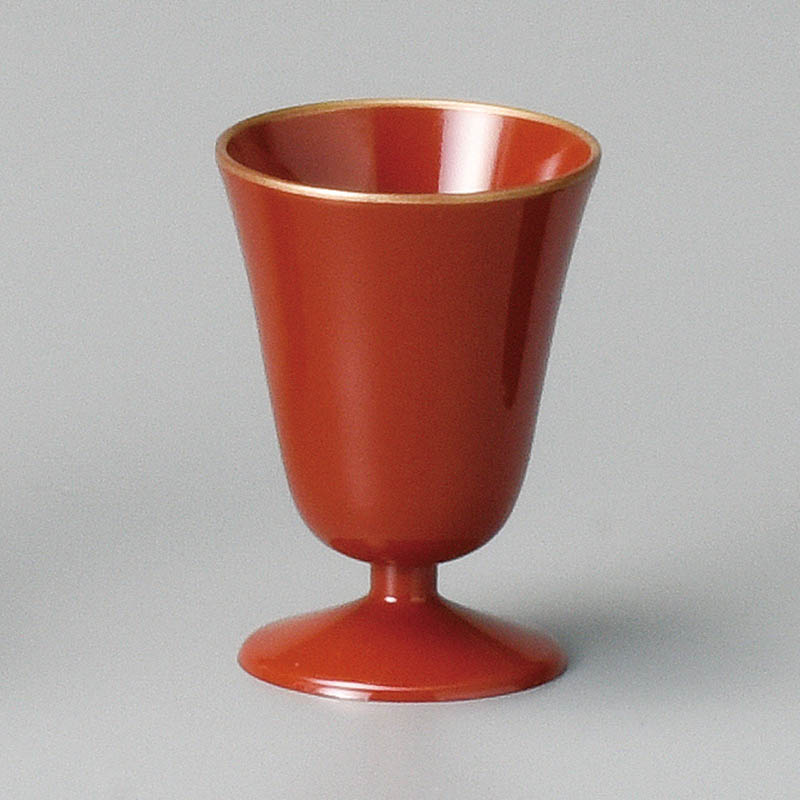 山万 34513-800 [A]ミニワイングラス 朱天金 1個（ご注文単位1個）【直送品】