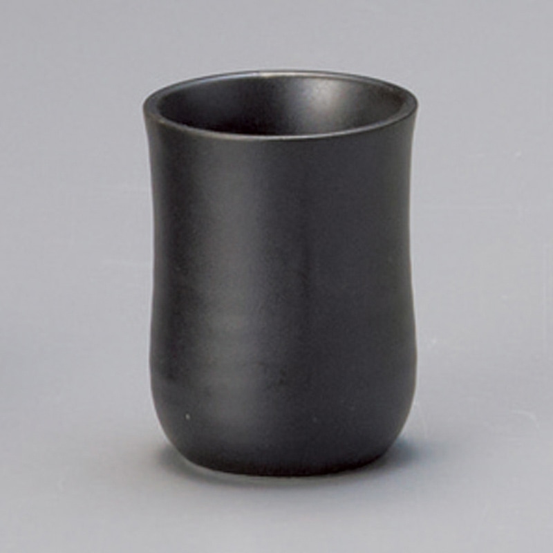 山万 34526-130 利き酒盃(黒マット) 1個（ご注文単位1個）【直送品】