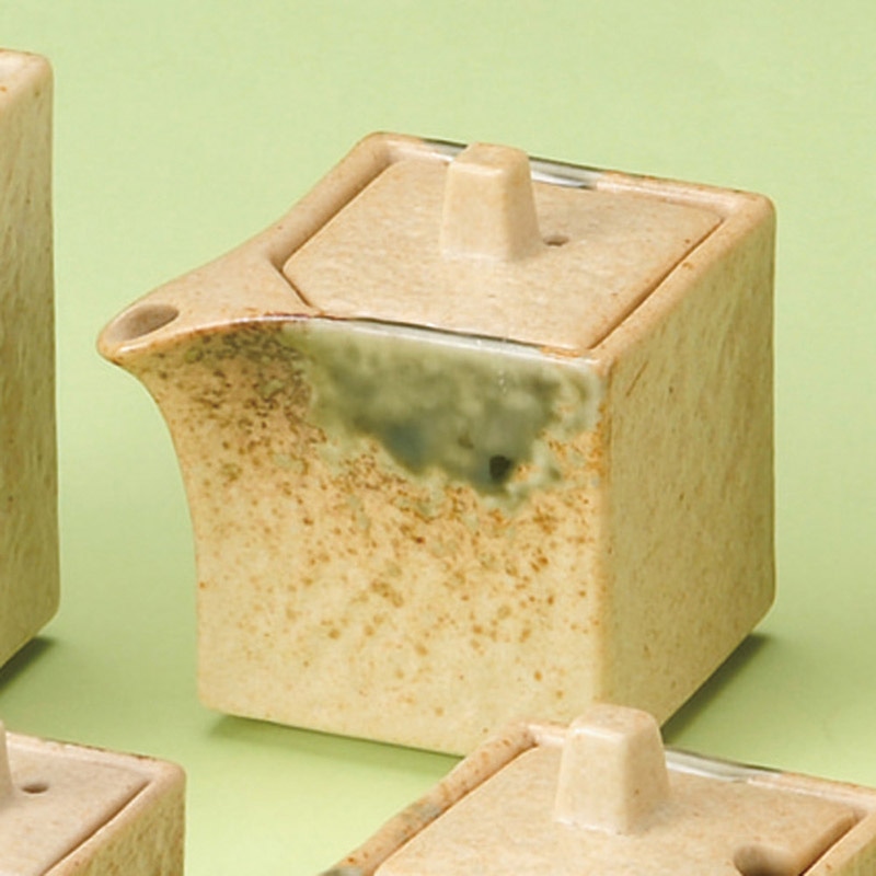 山万 34821-550 伊賀織部角型汁次(小) 1個（ご注文単位1個）【直送品】