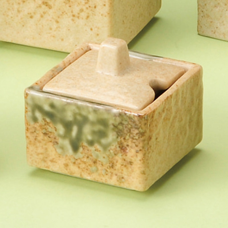 山万 34824-550 伊賀織部角型辛子入 1個(ご注文単位1個)【直送品】