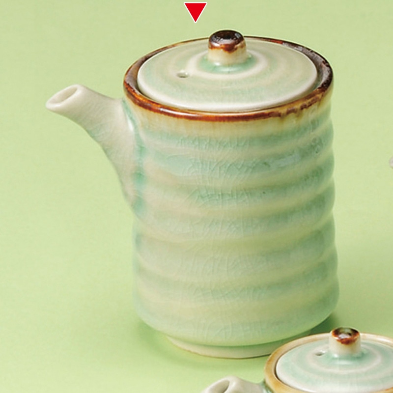 山万 34814-550 ビードロ灰釉渕錆筒型汁次(大) 1個（ご注文単位1個）【直送品】