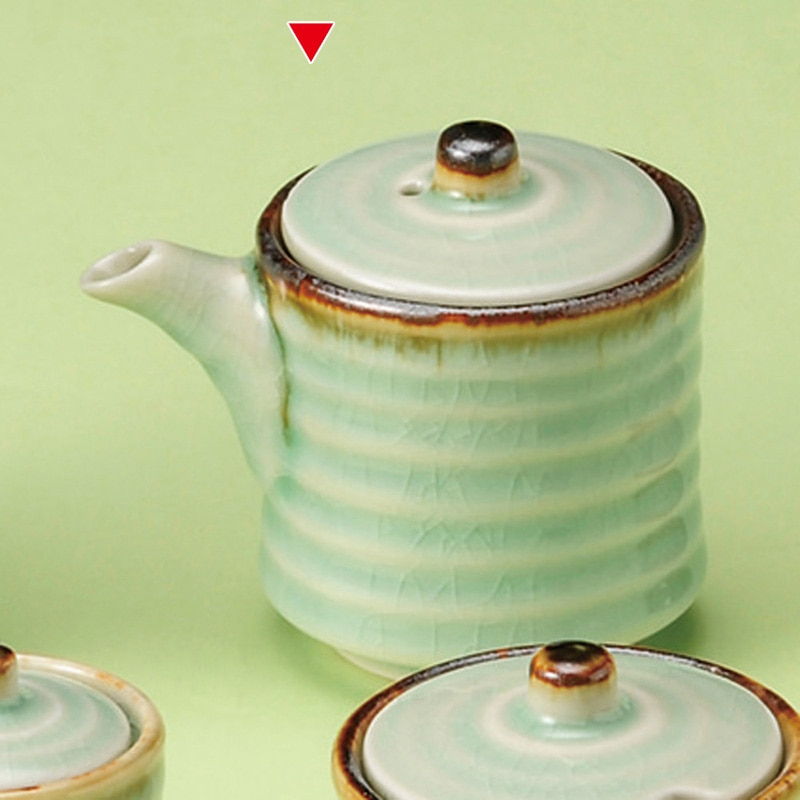 山万 34815-550 ビードロ灰釉渕錆筒型汁次(小) 1個（ご注文単位1個）【直送品】