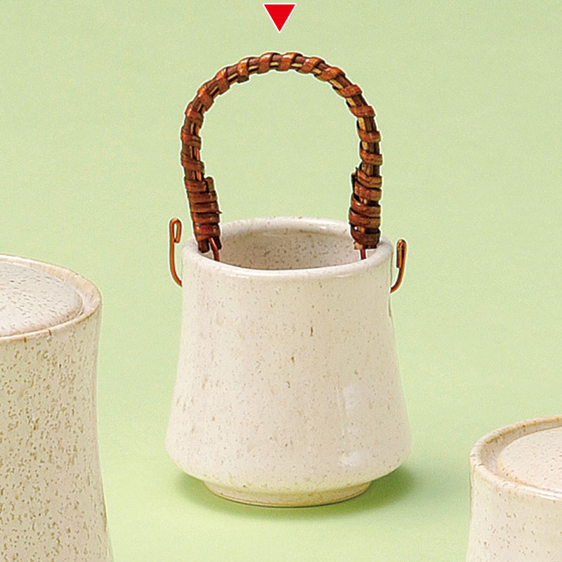 山万 34841-440 白釉楊枝入 1個（ご注文単位1個）【直送品】