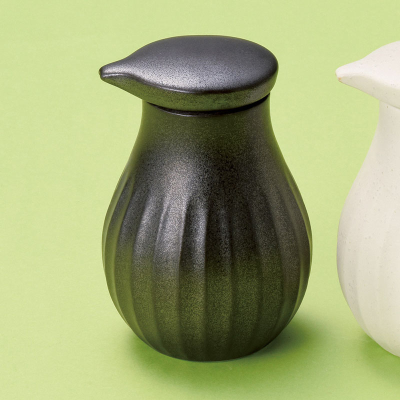 山万 34850-570 黒釉削ぎ丸汁差 1個（ご注文単位1個）【直送品】