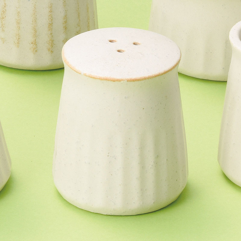 山万 35032-460 粉引ソギ十草三つ穴胡椒入 1個(ご注文単位1個)【直送品】