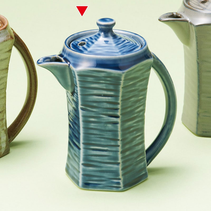 山万 35020-450 六角藍色汁次 1個（ご注文単位1個）【直送品】