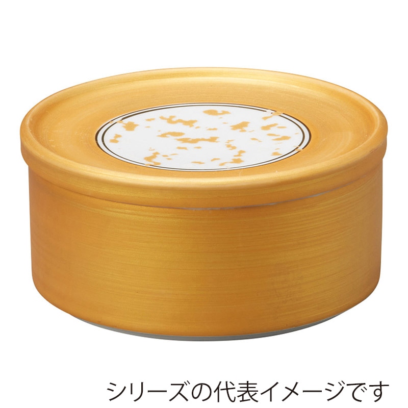 山万 35210-450 金彩見込散し蓋物 中 1個（ご注文単位1個）【直送品】