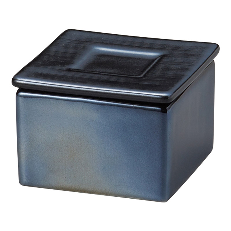 山万 35220-130 プラックプラチナ角型蓋物 1個（ご注文単位1個）【直送品】