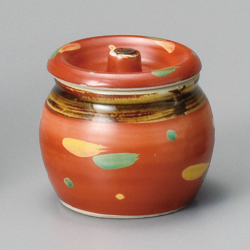 山万 35325-460 赤巻点紋1号ツボ 1個（ご注文単位1個）【直送品】