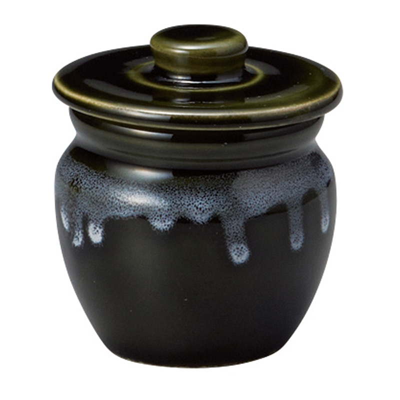 山万 35405-460 織部白流し1号カメ 1個（ご注文単位1個）【直送品】