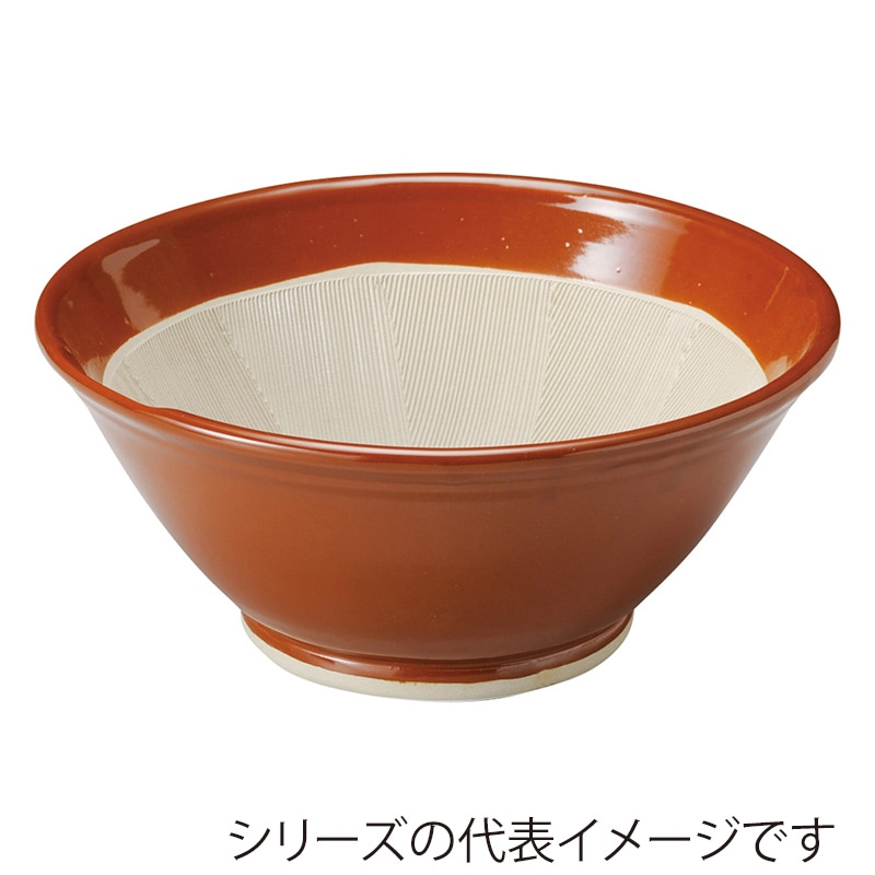 山万 35616-620 スリ鉢18号(常滑焼) 1個（ご注文単位1個）【直送品】