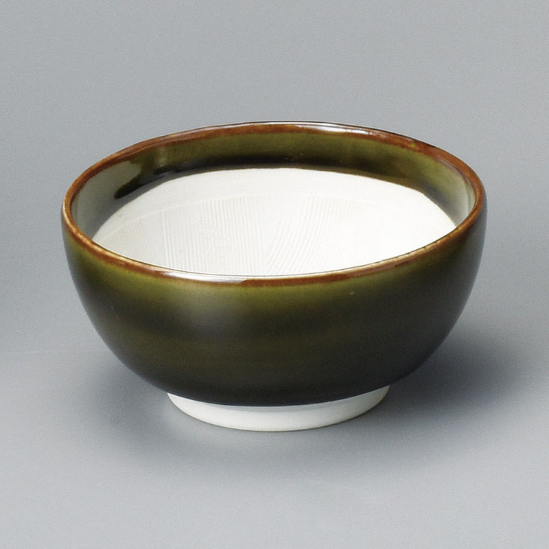 山万 35737-430 織部4.0丸スリ鉢 1個（ご注文単位1個）【直送品】
