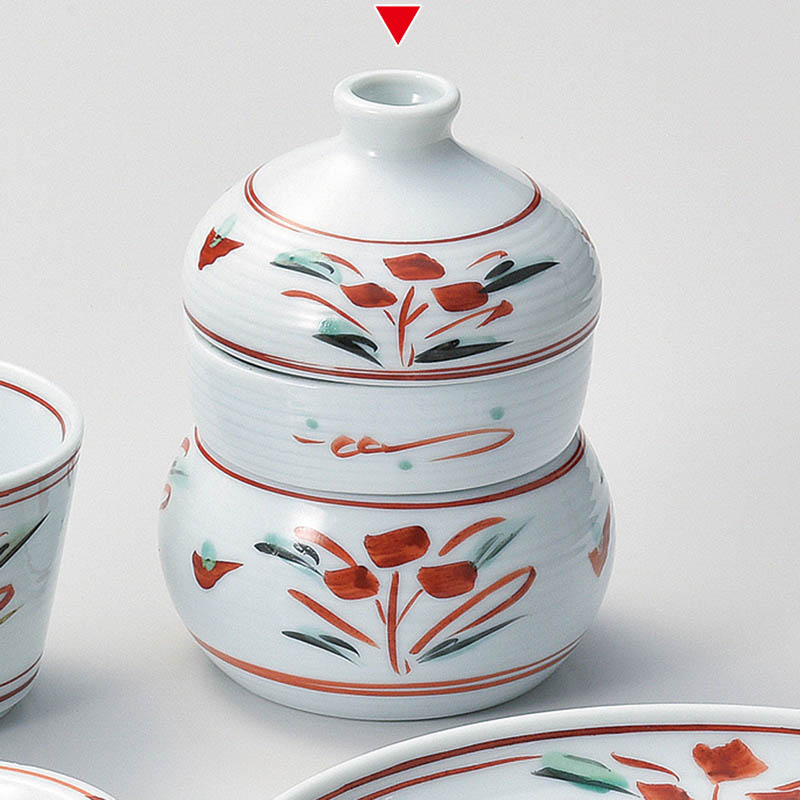 山万 36201-290 手書き吉兆三段徳利むし 1個（ご注文単位1個）【直送品】