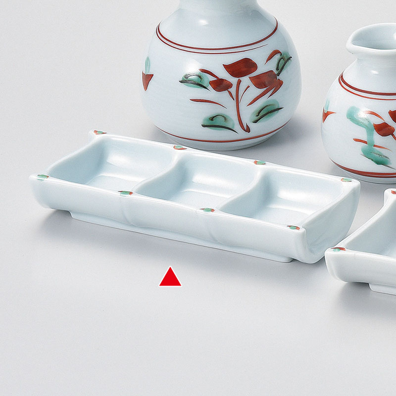 山万 36204-290 手書き吉兆三品皿 1個（ご注文単位1個）【直送品】