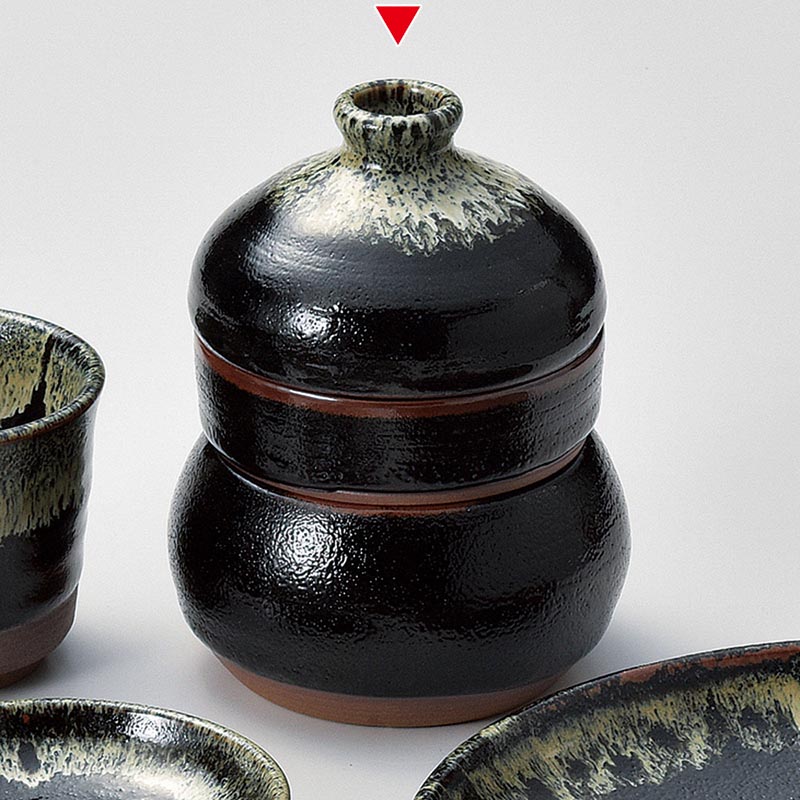 山万 36208-290 ゆず天目三段徳利むし 1個（ご注文単位1個）【直送品】