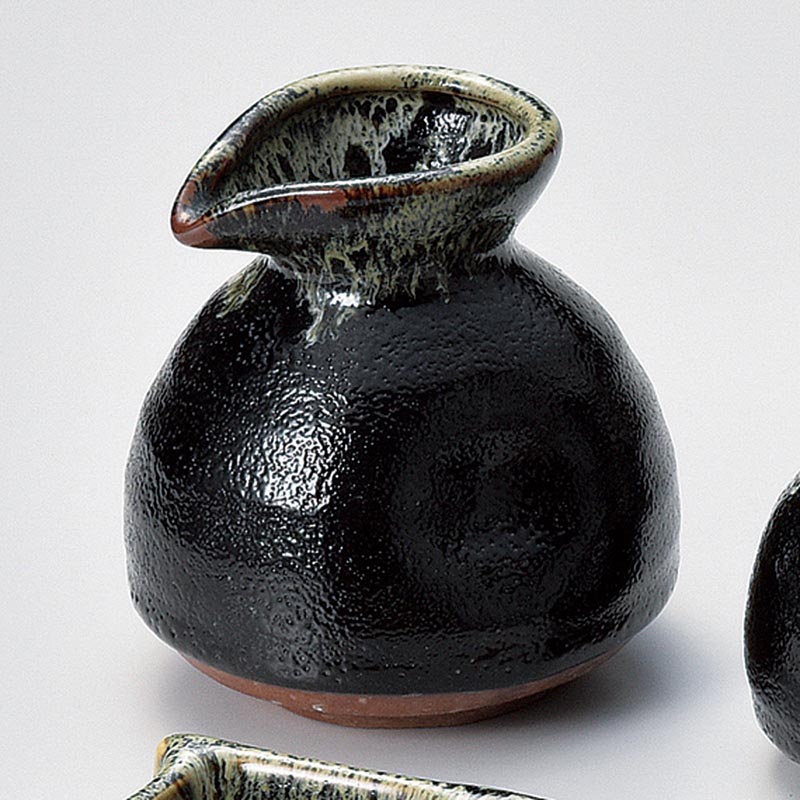 山万 36210-290 ゆず天目そば徳利(大) 1個（ご注文単位1個）【直送品】