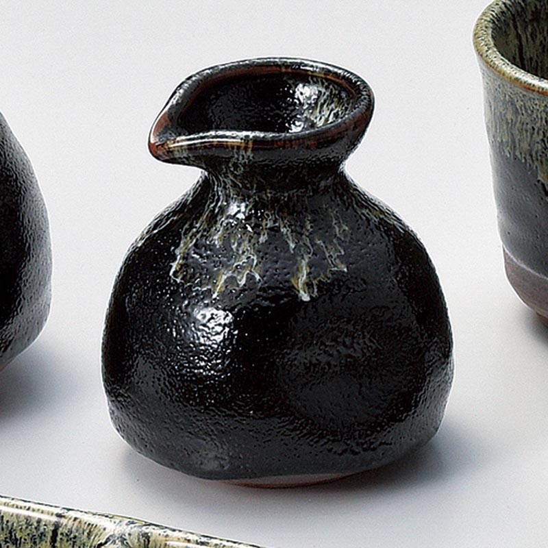 山万 36213-290 ゆず天目そば徳利(小) 1個（ご注文単位1個）【直送品】