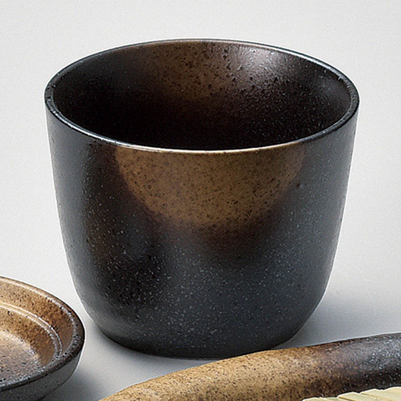 山万 36232-470 黒備前金茶吹そば千代久 1個（ご注文単位1個）【直送品】