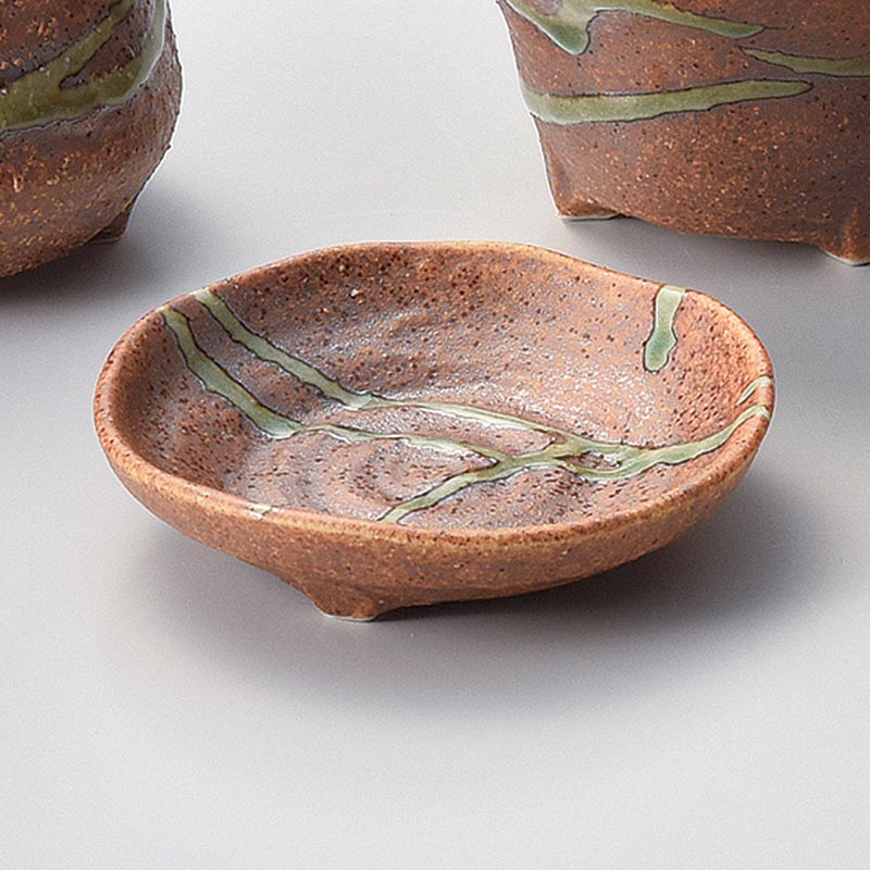 山万 36337-310 伊賀オリベ薬味皿 1個（ご注文単位1個）【直送品】