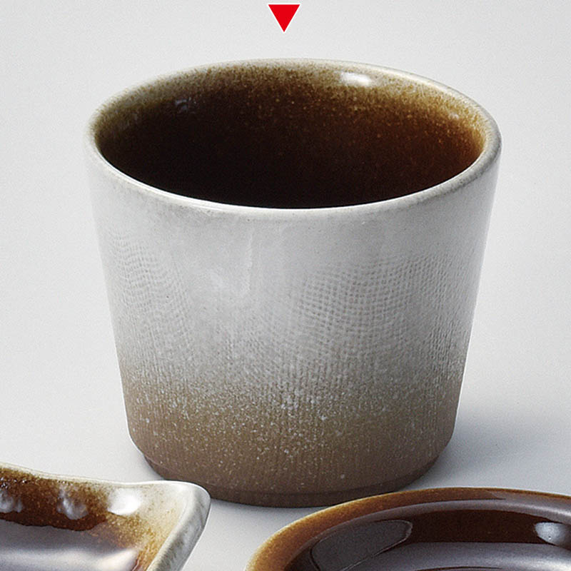 山万 36328-550 ブラウンそば猪口 1個（ご注文単位1個）【直送品】