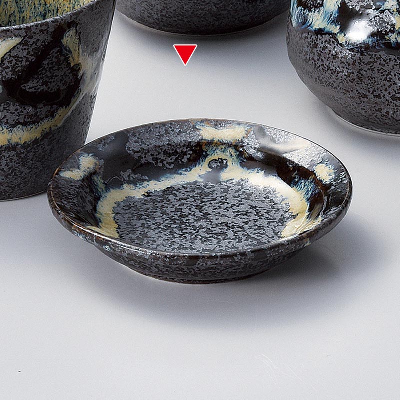 山万 36428-100 伊賀うのふ乱十草ヤクミ皿 1個（ご注文単位1個）【直送品】