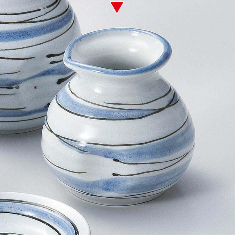 山万 36323-170 水晶流水一人用徳利 1個（ご注文単位1個）【直送品】