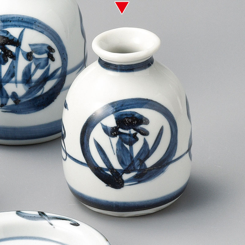 山万 36449-030 手描花一合そば徳利 1個（ご注文単位1個）【直送品】