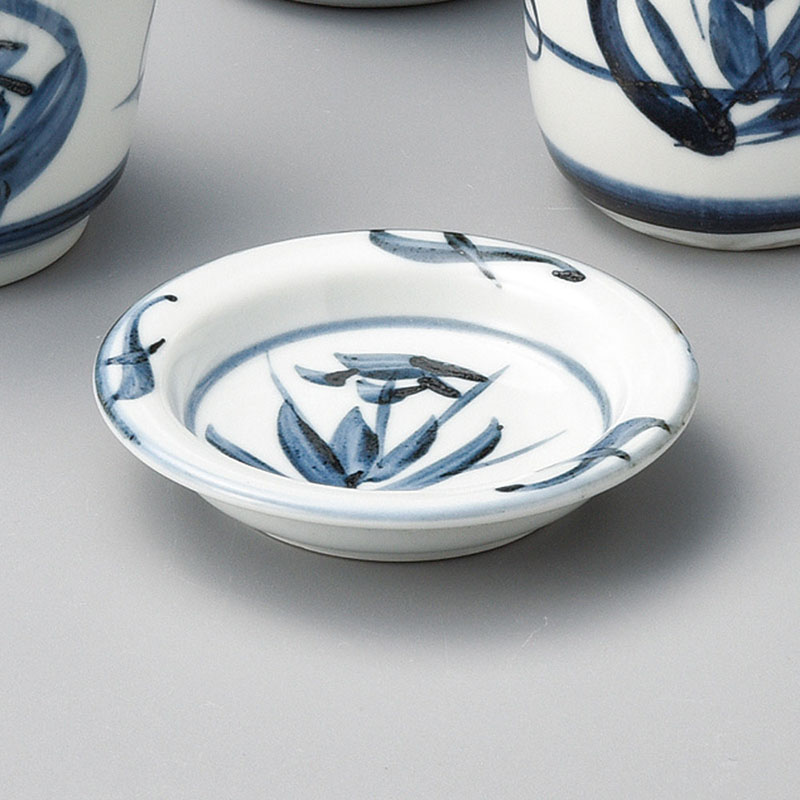 山万 36451-030 手描花そば薬味皿 1個（ご注文単位1個）【直送品】